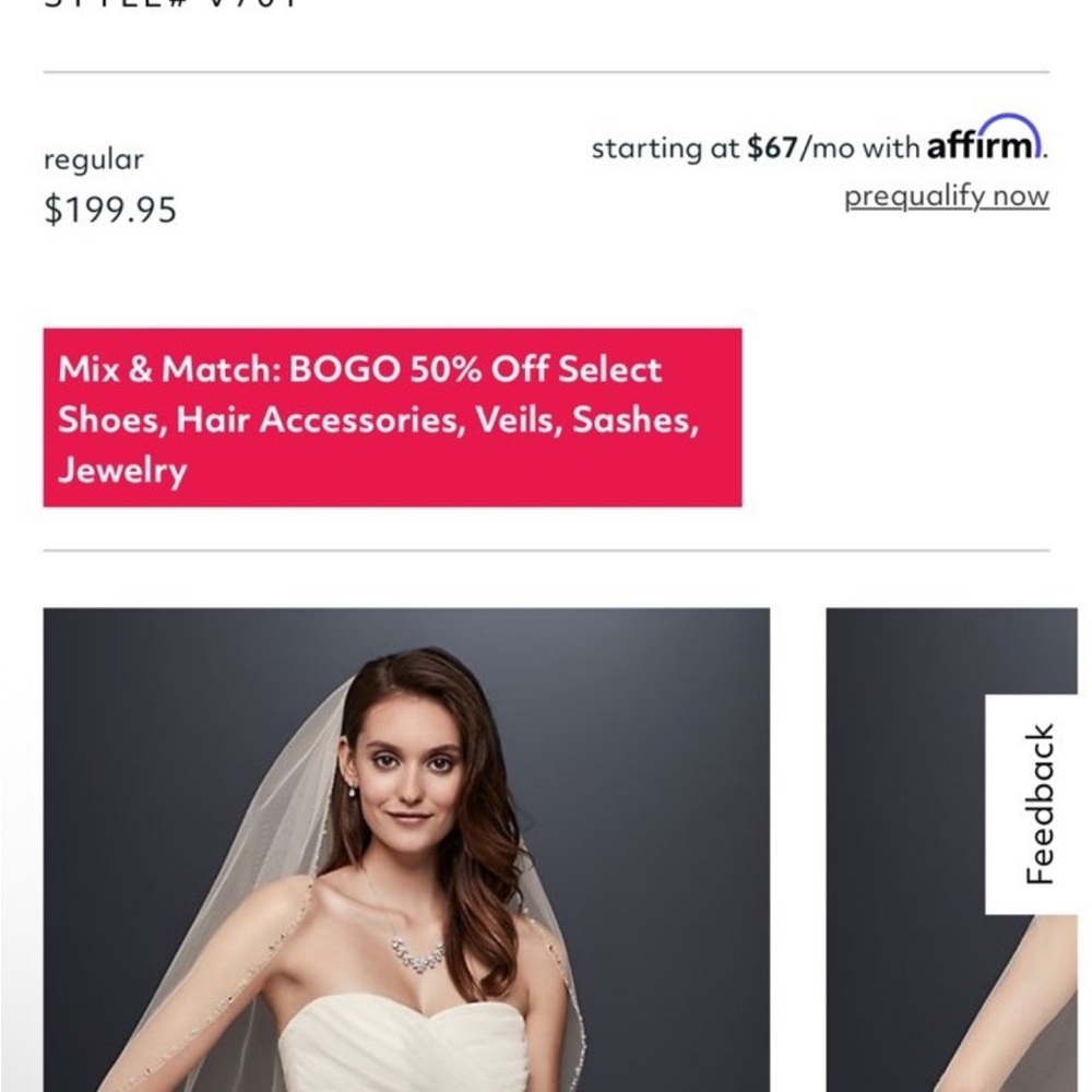 Elegant White Wedding Veil
